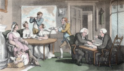 The Social Evening, illustration from 